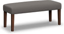Upholstered Bedroom Bench with Wood Legs
