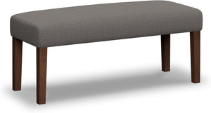 Upholstered Bedroom Bench with Wood Legs