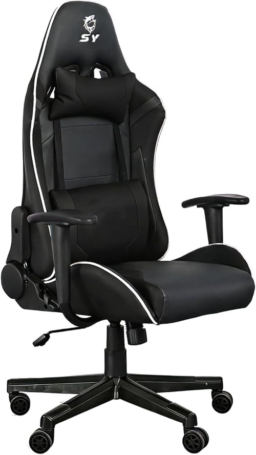 Ergonomic Gaming Chair with Massage Lumbar Support & Adjustable Headrest