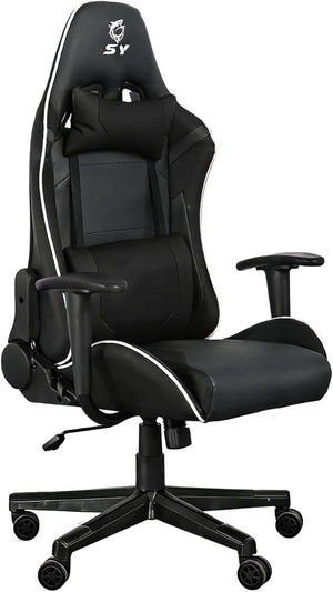 Ergonomic Gaming Chair with Massage Lumbar Support & Adjustable Headrest