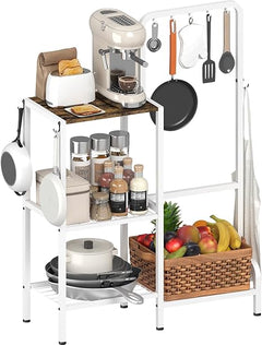 3-Tier Kitchen Baker's Rack with Microwave Stand & Coffee Bar