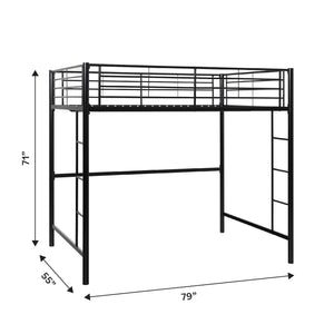 Full Size Metal Loft Bed