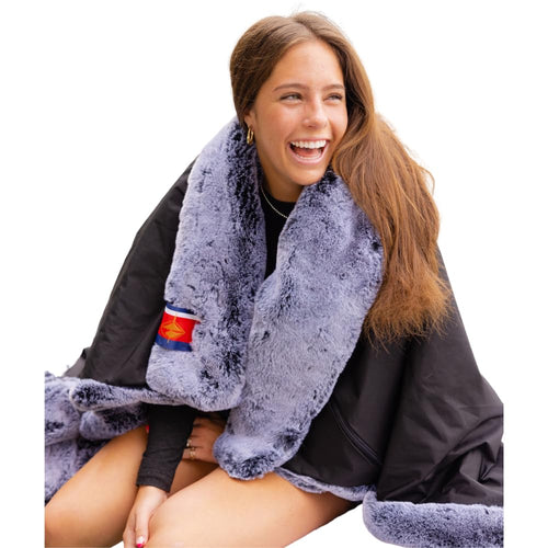 Reversible Faux Fur Waterproof Throw Blanket