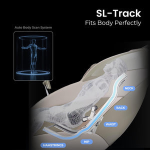 4D Full Body Massage Chair with SL Track & Zero Gravity