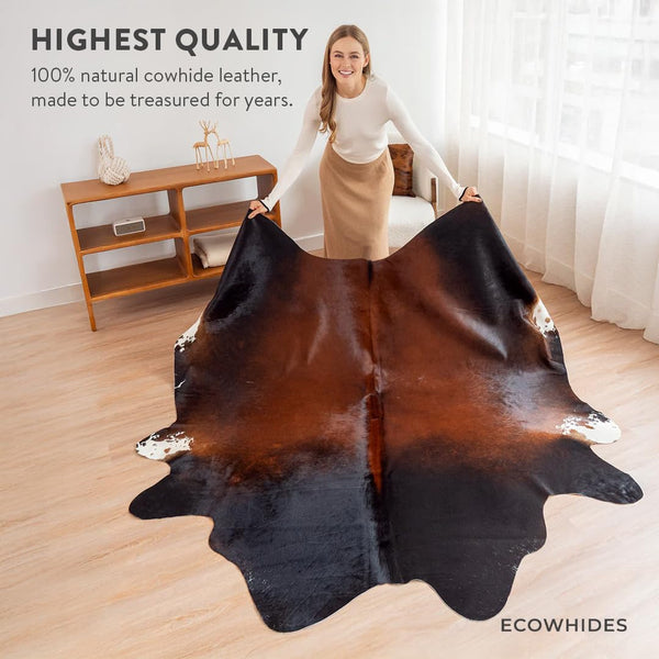 Genuine Cowhide Area Rug 6x7 ft