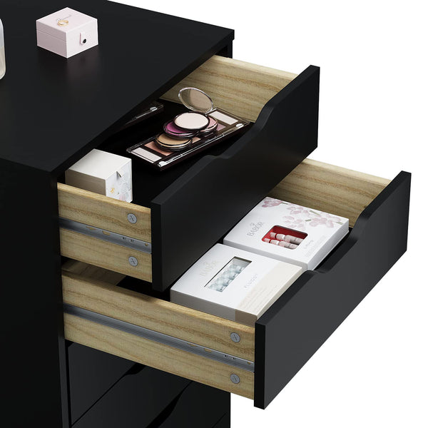 7-Drawer Mobile File Cabinet with Locking Wheels