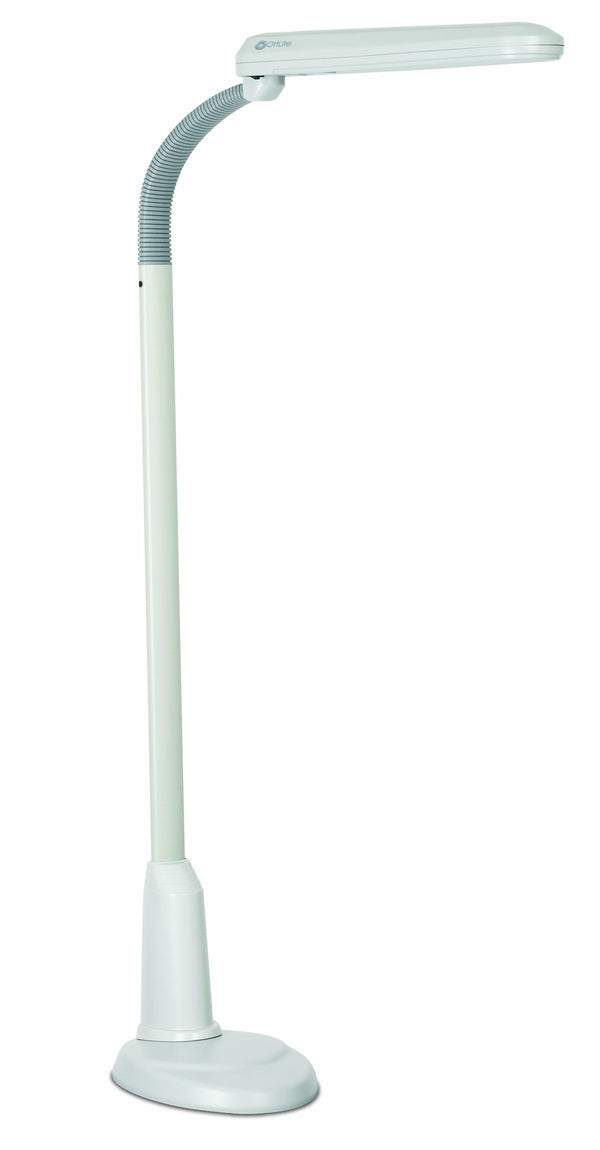 24W Gooseneck Craft Floor Lamp – Adjustable Daylight Reading Lamp