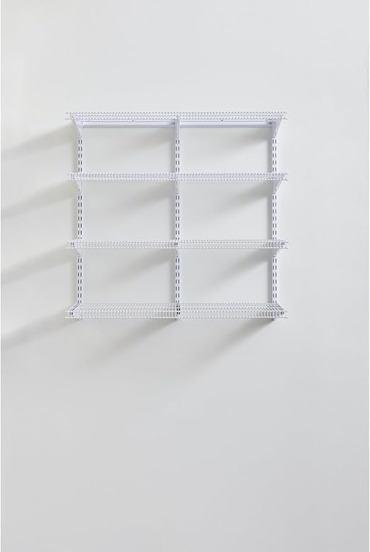 Wall Mount Pantry Shelving Kit 4-Shelf
