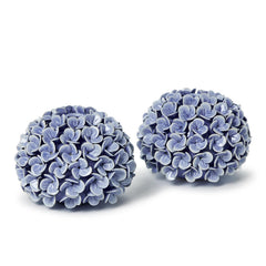 Hydrangea Bud Vases & Taper Candle Holders Set of 2
