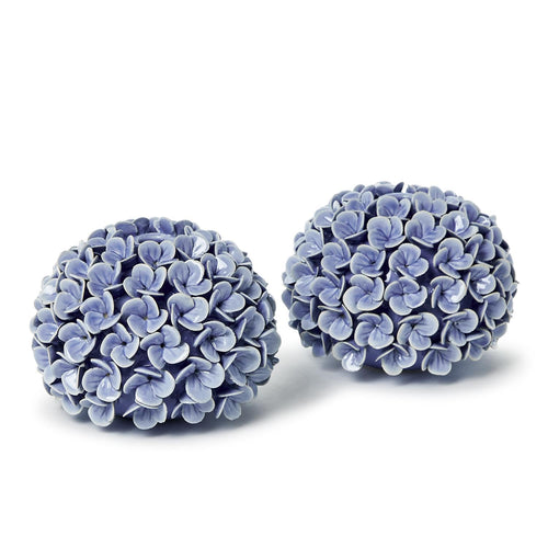 Hydrangea Bud Vases & Taper Candle Holders Set of 2