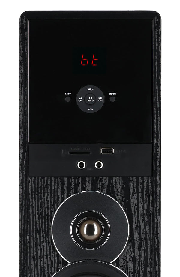 Powered Home Theater Tower Speaker System with Karaoke & Bluetooth
