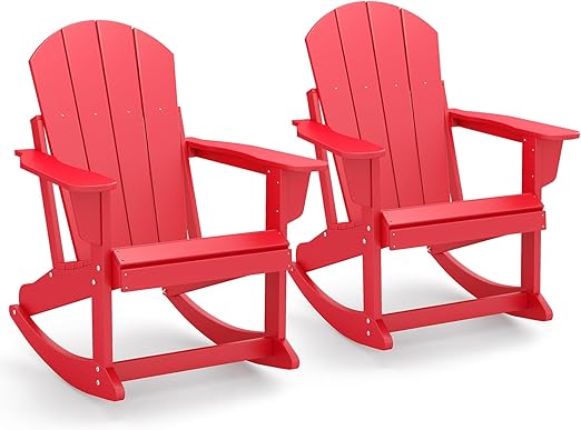 HDPE Adirondack Rocking Chair – Outdoor Porch Rocker
