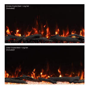 72-Inch Linear Electric Fireplace – Wall Mount & Recessed