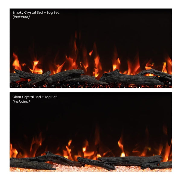 72-Inch Linear Electric Fireplace – Wall Mount & Recessed