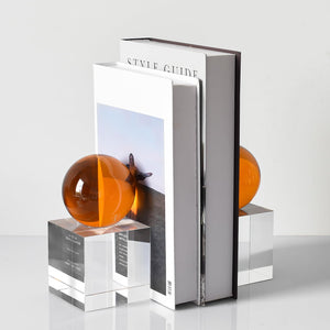 Crystal Bookends Set of 2 with Gift Box