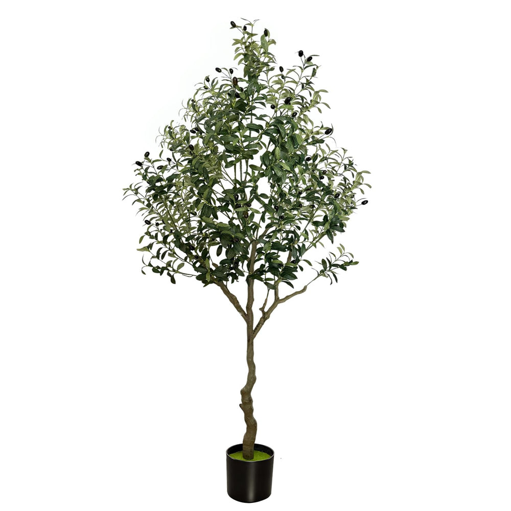 7ft Artificial Olive Tree — Indoor & Outdoor Faux Plant