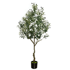 7ft Artificial Olive Tree — Indoor & Outdoor Faux Plant