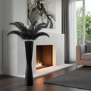 Black Star Floor Vase 27.5" Tall – Resin Tapered Vase for Pampas Grass & Dried Flowers