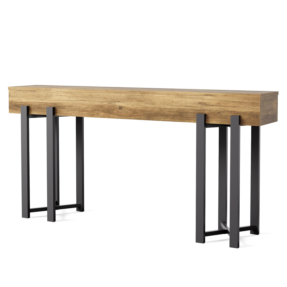 63-Inch Industrial Console Table