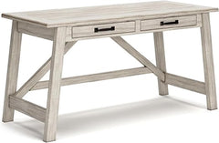 Rustic Industrial Home Office Desk with Drawers