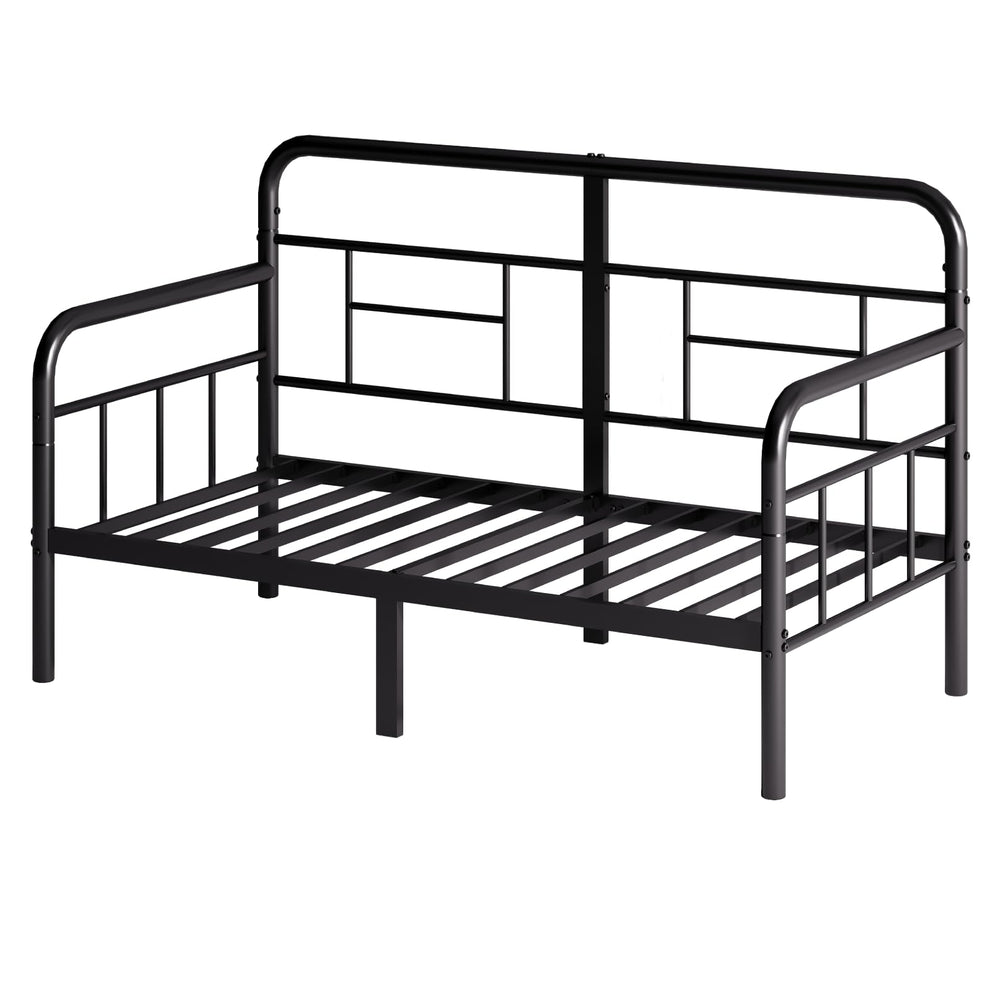 Twin Metal Daybed Frame with Headboard
