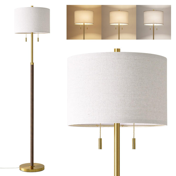 Mid-Century Modern Floor Lamp with 2 Lights