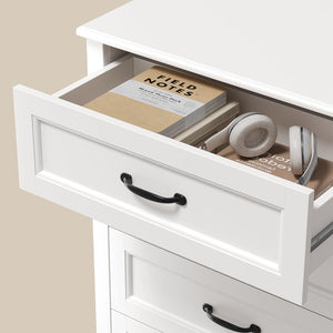 5-Drawer Wood Dresser Storage Cabinet