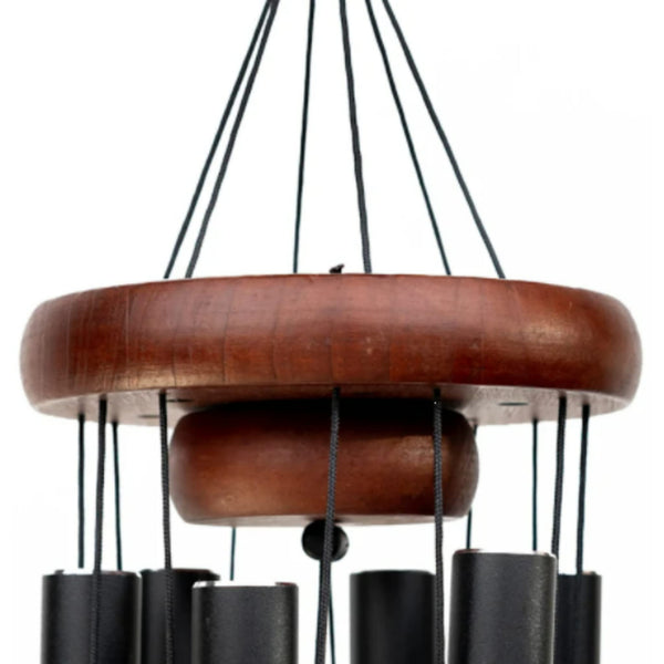 32-Inch Memorial Sympathy Wind Chimes with Greeting Card