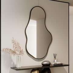 Cloud-Shaped Irregular Wall Mirror with Aluminum Alloy Frame