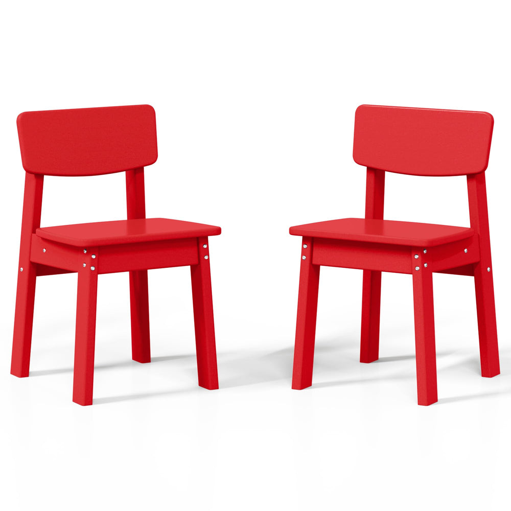 Kids Outdoor Dining Chair Set of 2 – Step Stool Toddler Chair