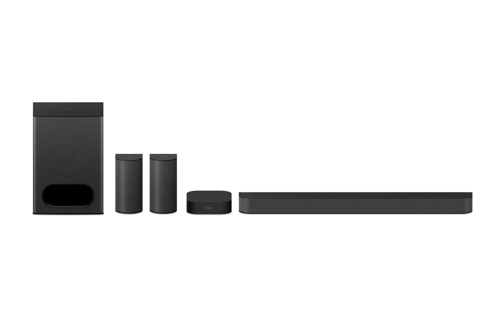 5.1ch Home Theater Soundbar System with Subwoofer & Rear Speakers