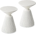 Mushroom Round Concrete Outdoor Side Table