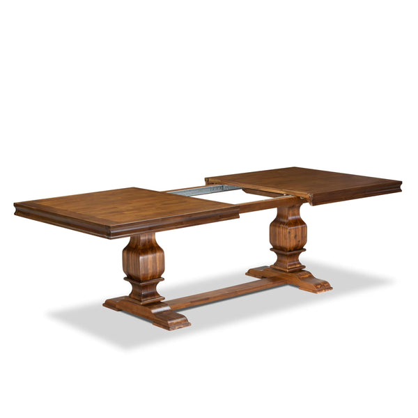 9-Piece Extendable Dining Table Set with 8 Upholstered Chairs