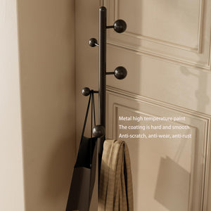 Metal Freestanding Coat Rack with 7 Hooks and Heavy Base
