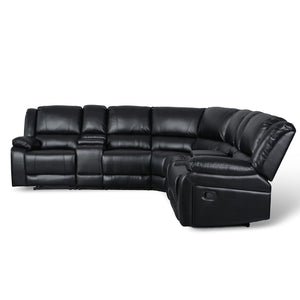 Reclining Sectional Sofa with Cup Holders & Storage