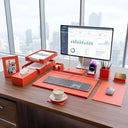 11-Piece PU Leather Desk Organizer Set