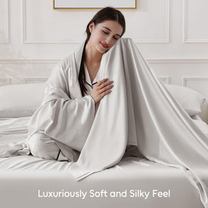 Bamboo King Bed Sheet Set – 4-Piece, 300 Thread Count, Deep Pocket