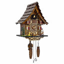 Cuckoo Clock for Wall – 12 Melodies, Night Mode, Handcrafted Wooden House