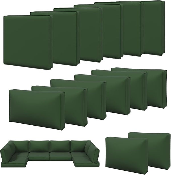 14-Piece Outdoor Patio Cushion Covers Set