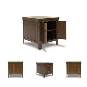 Farmhouse End Table with Cabinet Doors