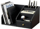 PU Leather Desk Organizer with Drawer