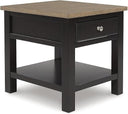 Farmhouse End Table with Drawer and Lower Shelf