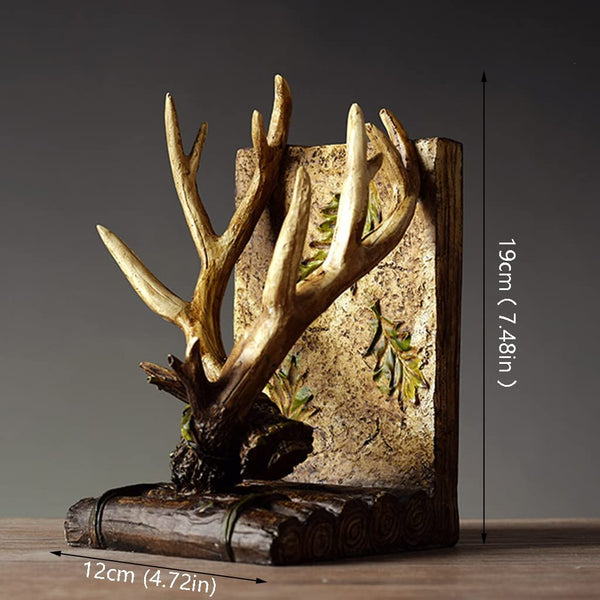 Antler Bookends Decorative Sculpture