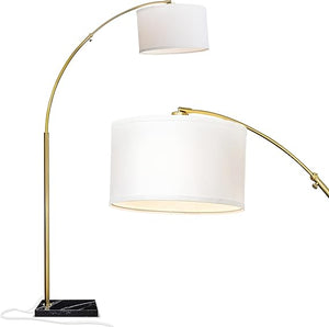 Arc Floor Lamp with Marble Base – LED, 76" Tall