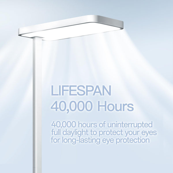 Full Spectrum Eye-Care LED Floor Lamp 9000LM Dimmable Standing Light