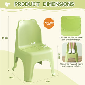Stackable Kids Plastic Classroom Chairs – Rainbow Colors