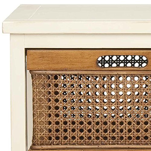 4-Drawer Storage Cabinet with Pine Wood Frame