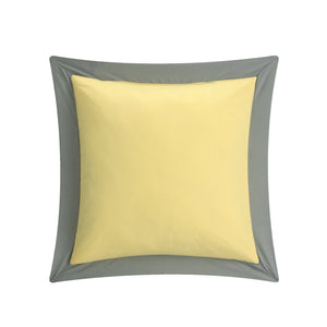 8-Piece Pintuck Color Block Comforter Set – Yellow Queen Bedding