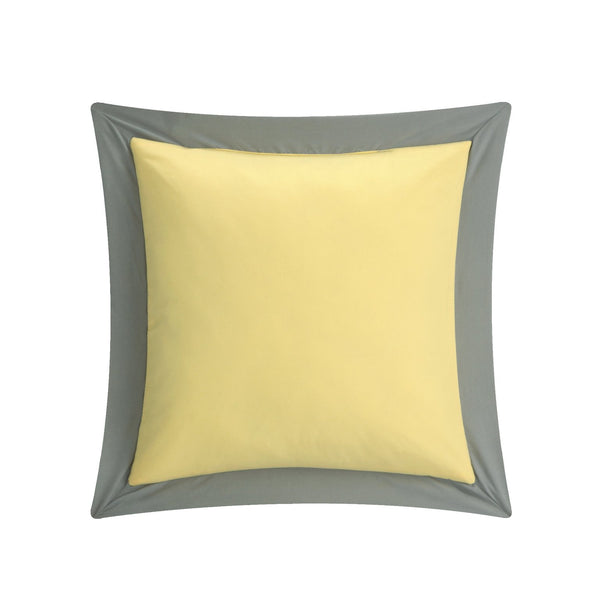 8-Piece Pintuck Color Block Comforter Set – Yellow Queen Bedding