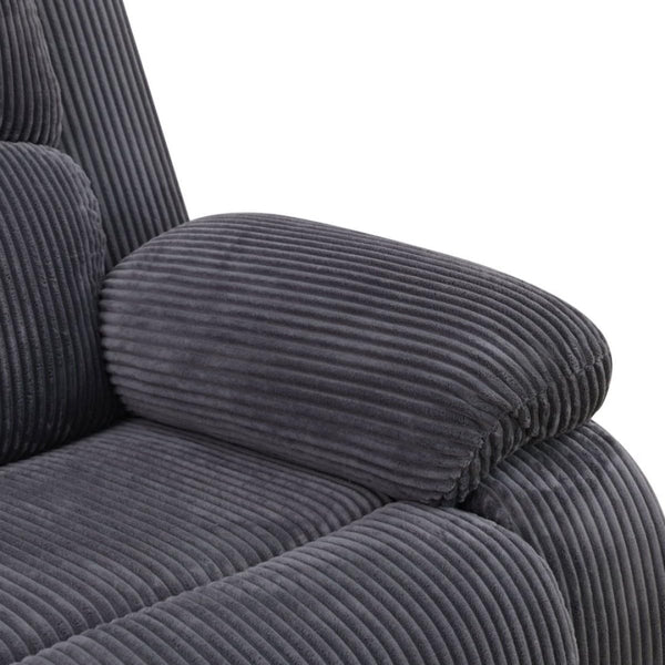 L-Shaped Reclining Sectional Sofa with Storage Console & Cup Holders